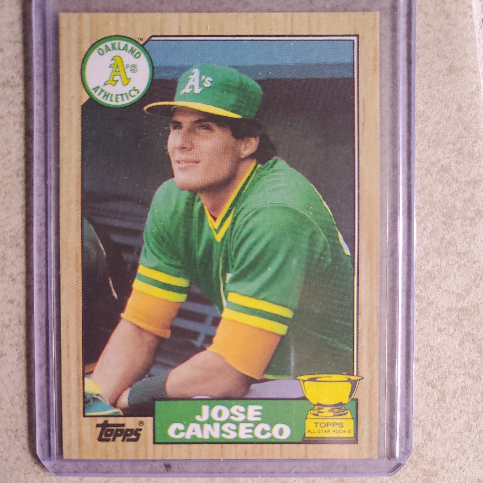 1987 Topps - Jose Canseco #620 Rookie Cup