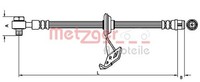 Metzger Autoteile Bremsschlauch 4116207 FüR Klasse Mercedes W163 230 163 136 270