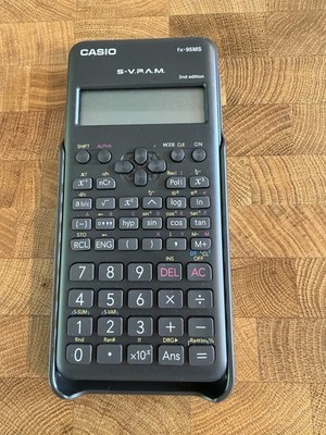 Casio Fx -95ms 2nd Edition Wissenschaftlicher Taschenrechner mit Deckel Top Zustand