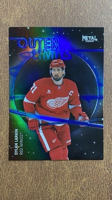 2025-26 Skybox Metal Universe - Outer Limits Blue /199 - Dylan Larkin #OL-47