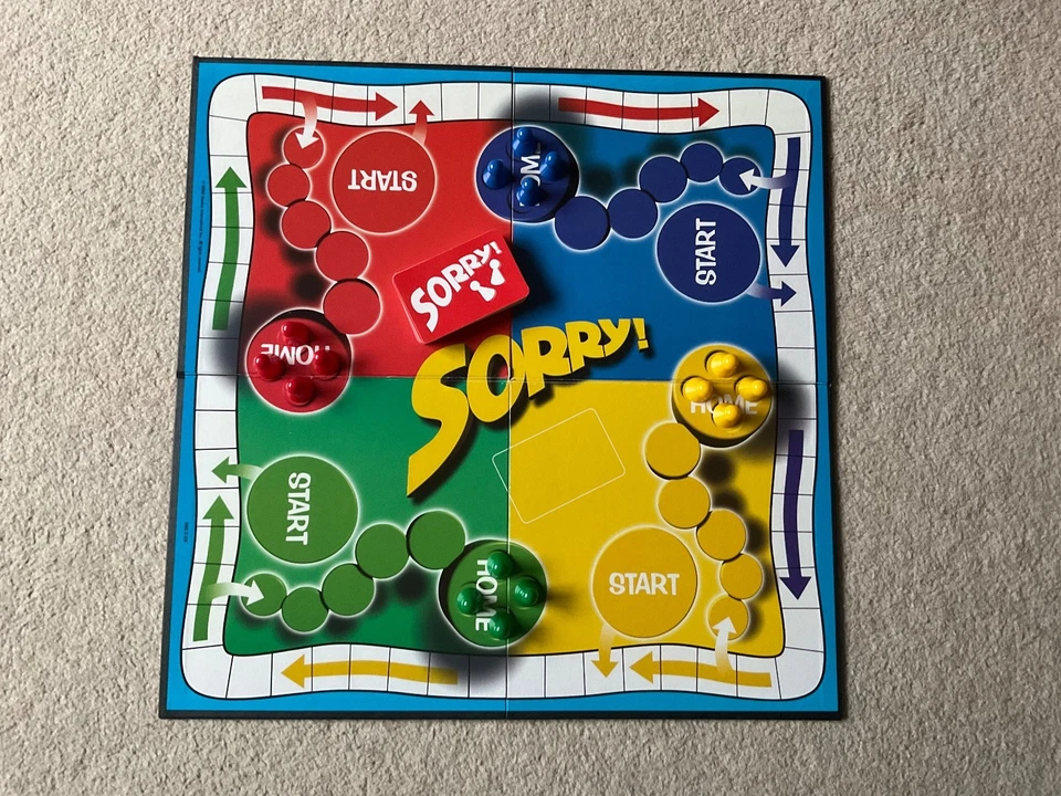 Sorry! Board Game Vintage Retro Classic Family 1997 Waddingtons - 100% Complete - Image 4 of 4