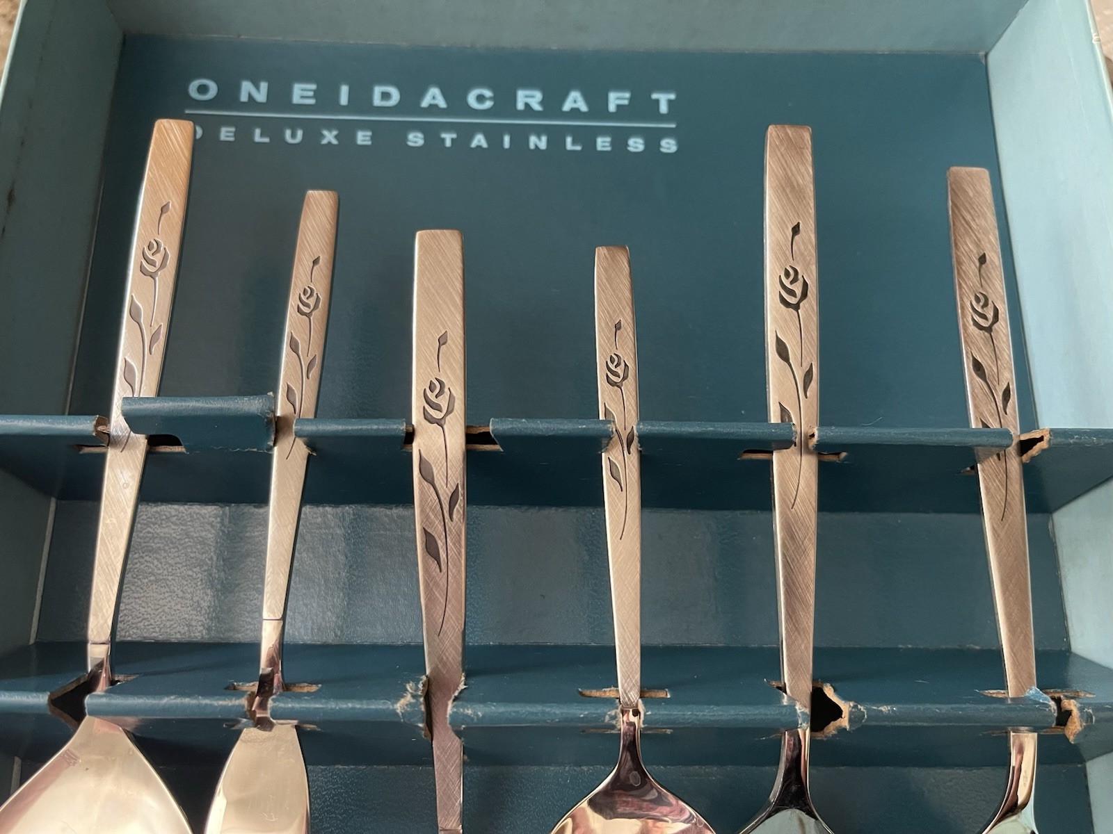 Oneidacraft Deluxe Stainless Capistrano 6 Piece Hostess Serving Set Stainless