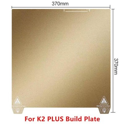 3D Printer Build Plate Spring Steel Sheet For Creality K2 Plus, Gold / Single-s