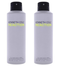 2 X KENNETH COLE REACTION All Over Body Spray - 6.0oz. - NEW GH13 