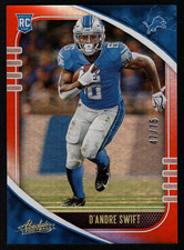 2020 Panini Absolute Orange Spectrum D'Andre Swift 05/75 Detroit Lions #124