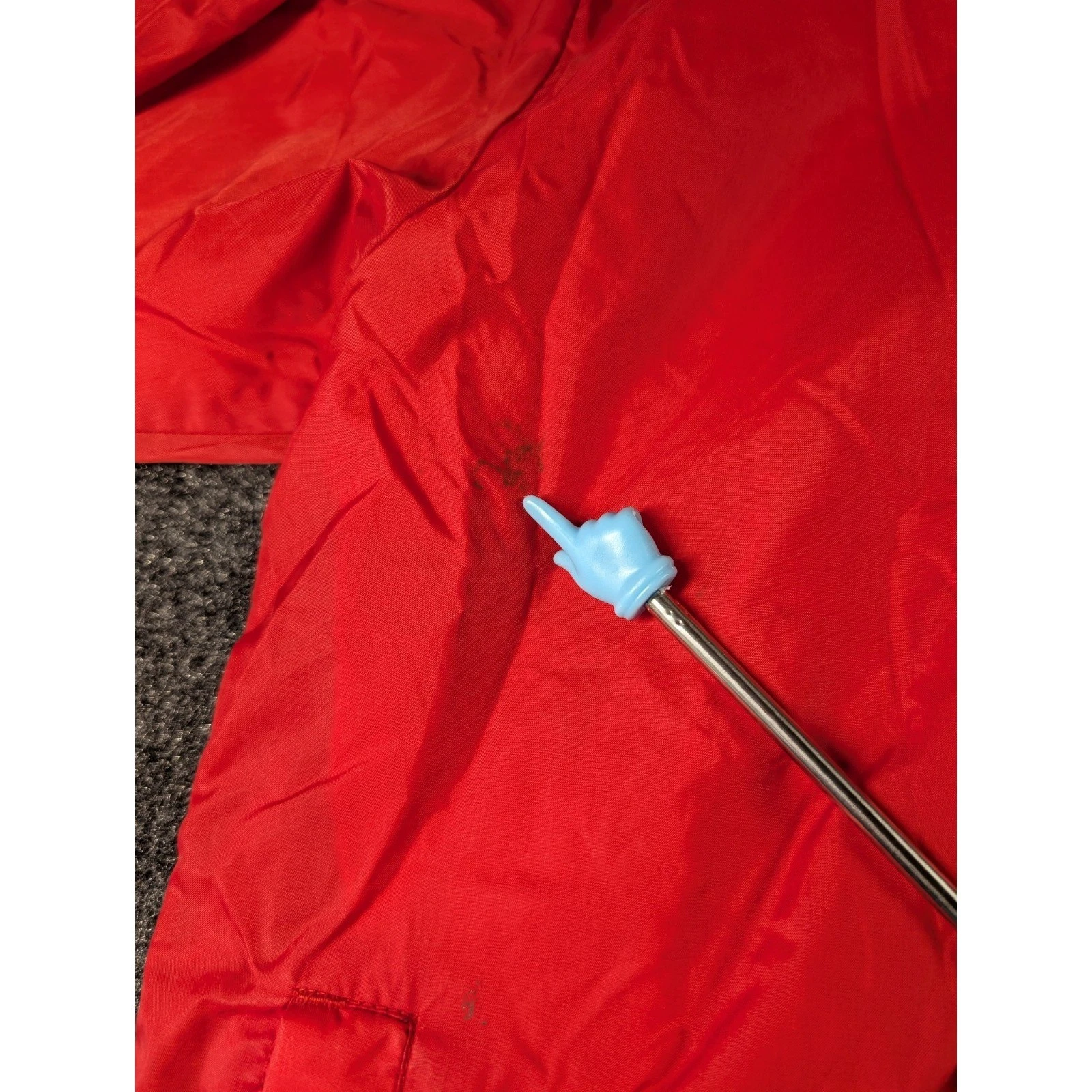 VTG Acadia Marine Corps League Men's Red Nylon Pullover Windbreaker Jacket L image 5