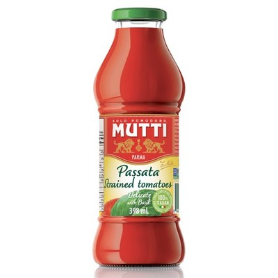 Mutti Tomato Puree With Basil 14 Ounce Pack Of 12 Vegan Gluten Free Non Gmo