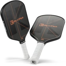Pickleball Paddle, Carbon Fiber Surface with Reinforced 16mm Polypropylene Core