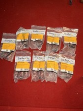 Lot of 9 StarTech CMHOOK1U 1U Server Rack Cable Management D-Ring Hook - 1.8X3.9