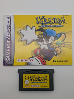 Klonoa Empire of Dreams Game Boy Advance GBA Sehr Gut Modul mit Anleitung