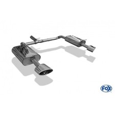 FOX Sportauspuff re li je 1x160x90mm seitlich schräg für Hyundai i40 CW Diesel
