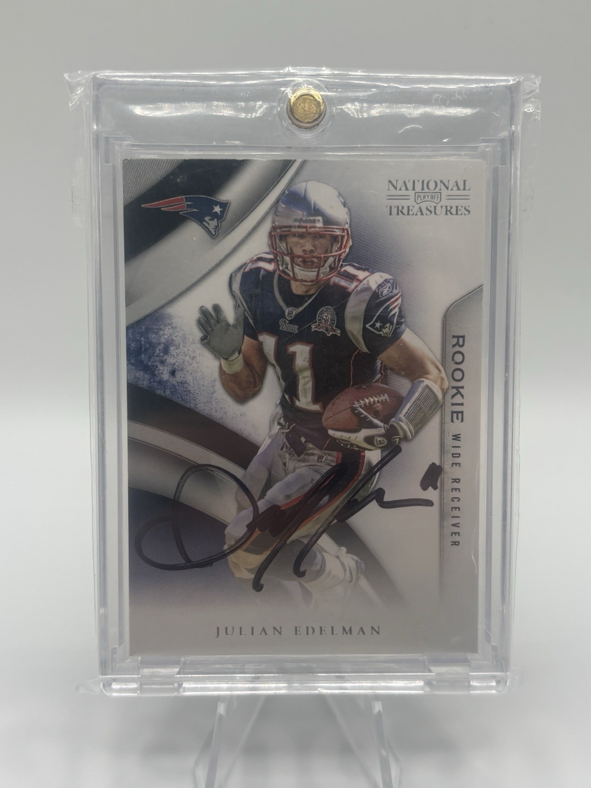 Julian Edelman Playoff National Treasures #161 Signature