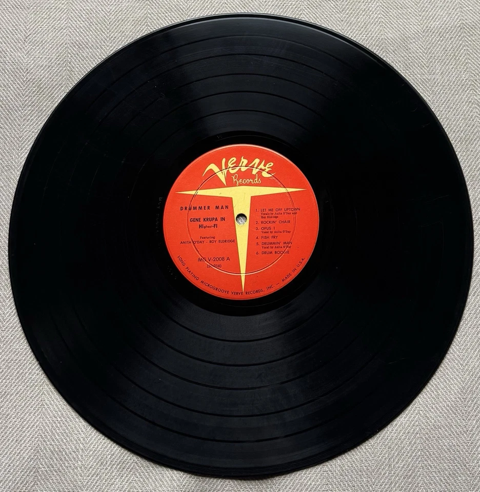 Gene Krupa - Drummer Man Vinyl LP - Verve MGV 2008 - Image 3 of 4