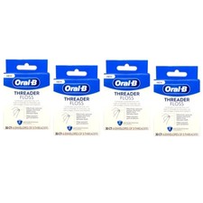 4 Pack - Oral-B Glide Pro-Health Threader Floss 30 Each