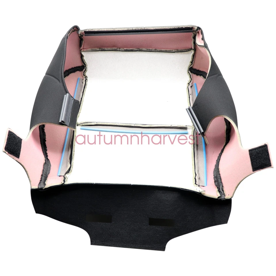 Cubierta de asiento de tela negra para GMC Sierra 1500 2500HD 3500HD 2007-2014 Foto 4 de 4