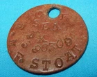 WW2 DOG TAG TO E.M.F SEA No 396309 WORLD WAR II - BRITISH MILITARY A11