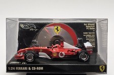 Hot Wheels 1/24 Ferrari F2002 Michael Schumacher F1 World Champion + CD-ROM NIB 