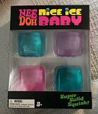 Schylling NeeDoh Nice Ice Baby Super Solid Squish 4-Pack Squeeze Toys 3