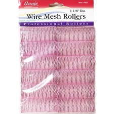 1-1/8" Wire Mesh Hair Rollers - 12 Pcs. 12 Count Pack of 1