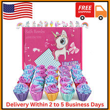 Bath Bombs for Kids with Surprise Unicorn Inside, 20 Kids Bath Bombs Gift Set, H