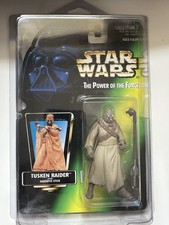 Star Wars POTF Tusken Raider Closed Hand Red Card Figure Kenner 1995 NEW