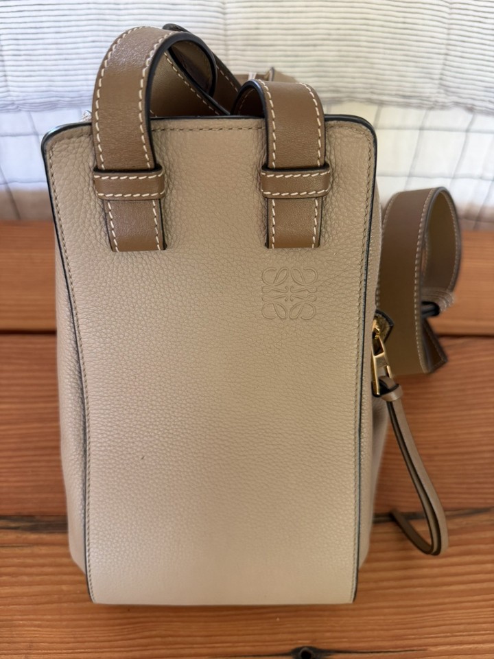 Loewe Small Hammock Bag in Soft Grained Calfskin Sand Colour RRP $4750