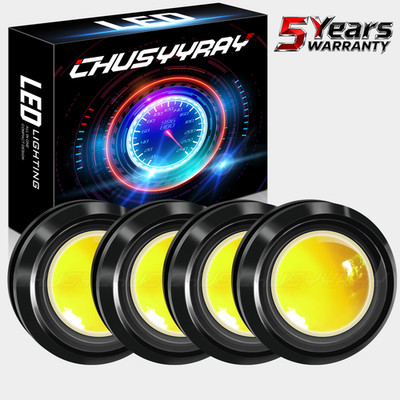 4x LED Amber Front Grille Light Fit SVT Raptor Style GMC SUV Grill Lamp Kit