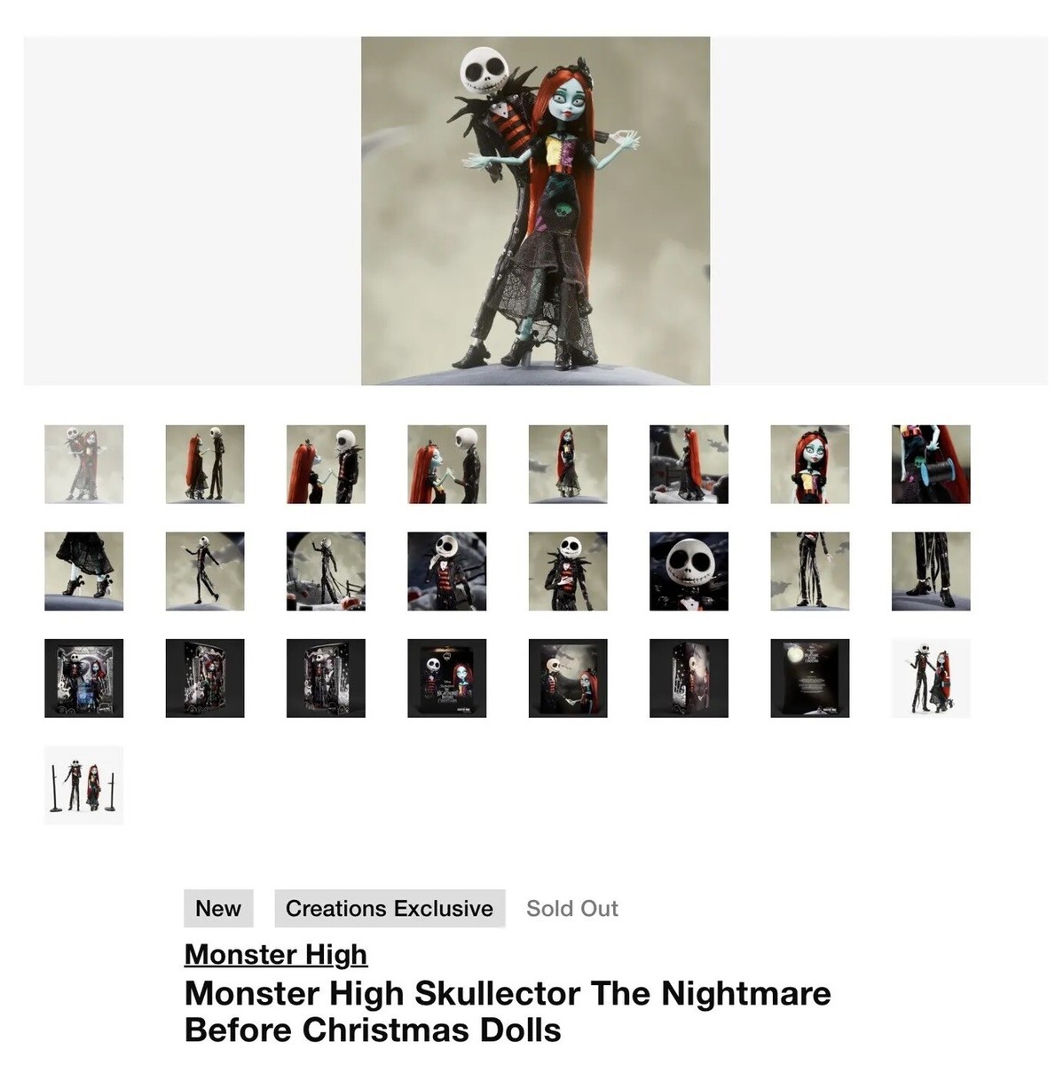 シェリー様 Monster High Skullector The Nightmare Before Christmas Dolls