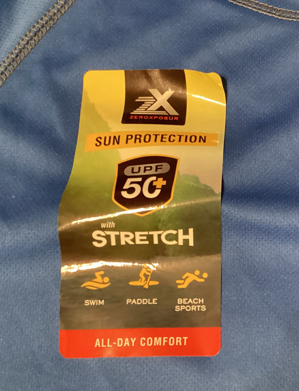 ZeroXposur Sun Protection Upf 50 Lake Blue Shirt Size Sm eBay