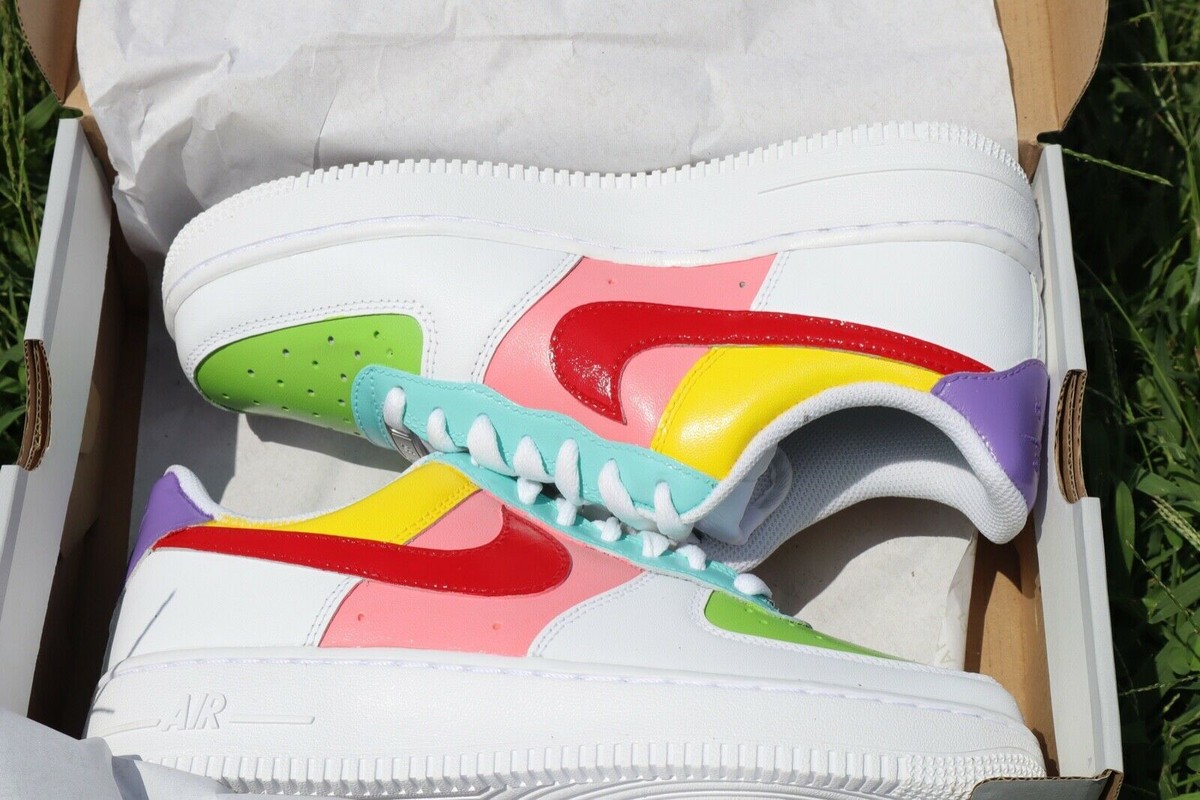 nike air force 1 low uv white pink yellow