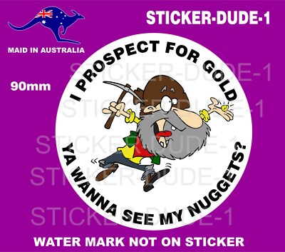 PROSPECTOR STICKER FOR MINELAB METAL DETECTOR TOOLBOX SLUICE BOX TROMMEL ETC