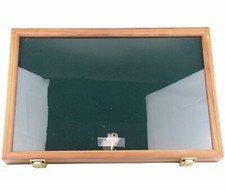 Cedar Wood Storage Countertop Display Case for Knives Coins Arrowheads