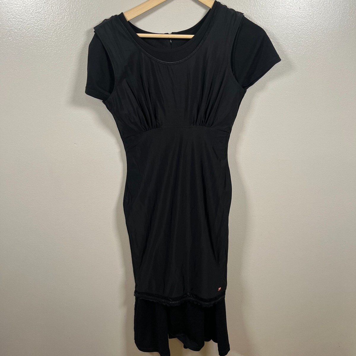 ponte knit a line dress Cecelia Ponte Knit Dress in Navy main image 0