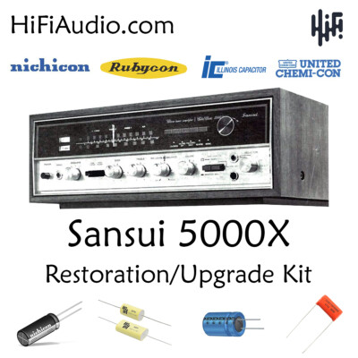 Sansui 5000x rebuild upgrade restoration kit repair filter capacitor