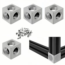 3030 T-Slot Cube Connector Fixing Bracket for 3030 Aluminum Profile, 4-sets