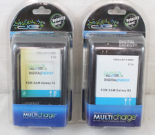 2 New Samsung Galaxy S3 Cell Phone Battery w/ Charger DE 1500 mAh 5.5Wh