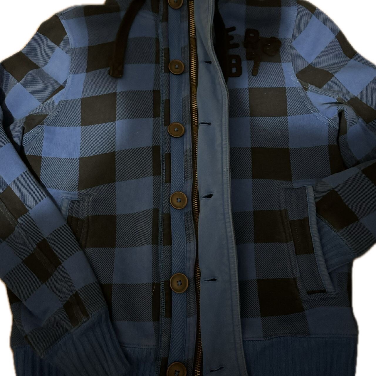 Y2K Aeropostale FurLined Blue Plaid Jacket Eskimo Ho… Gem