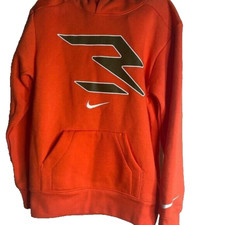 NWT Nike Boy  s fleece pullover hoodie sweatshirt orange size small