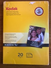 KODAK PHOTO PAPER HIGH GLOSS 20 SHEETS 4x6 Lexmark Dell Epson HP Canon 74 lb
