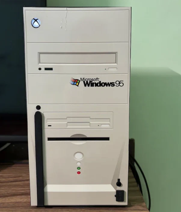 APCym Skin RETRO PC FOR XBOX SERIES X Gaming Console+2 Controller Sticker Decal. - Image 2 of 4