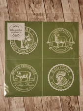 MDC DIY Adhesive Reusable Silkscreen Stencil " Dairy Labels "