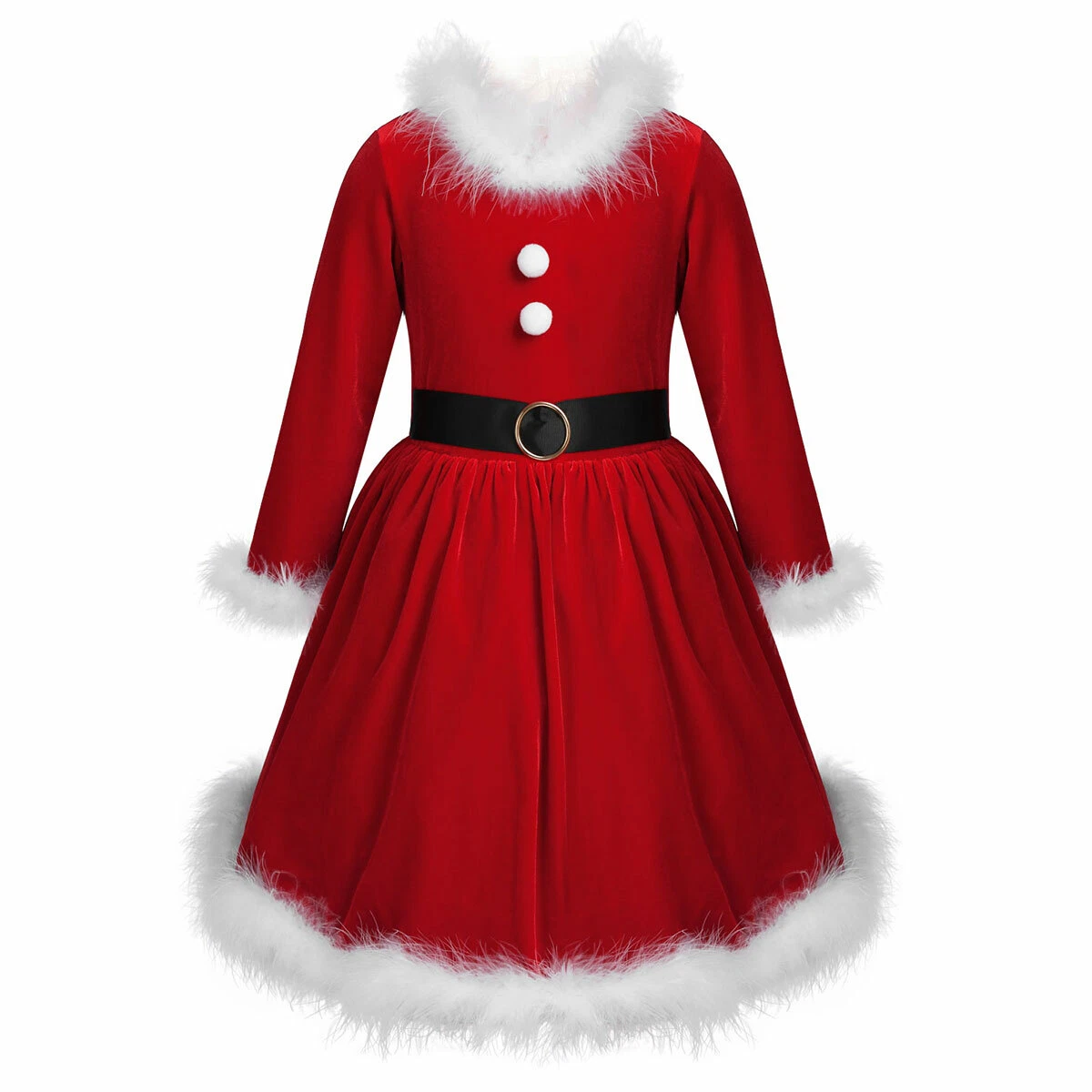 Girls christmas santa clearance dress