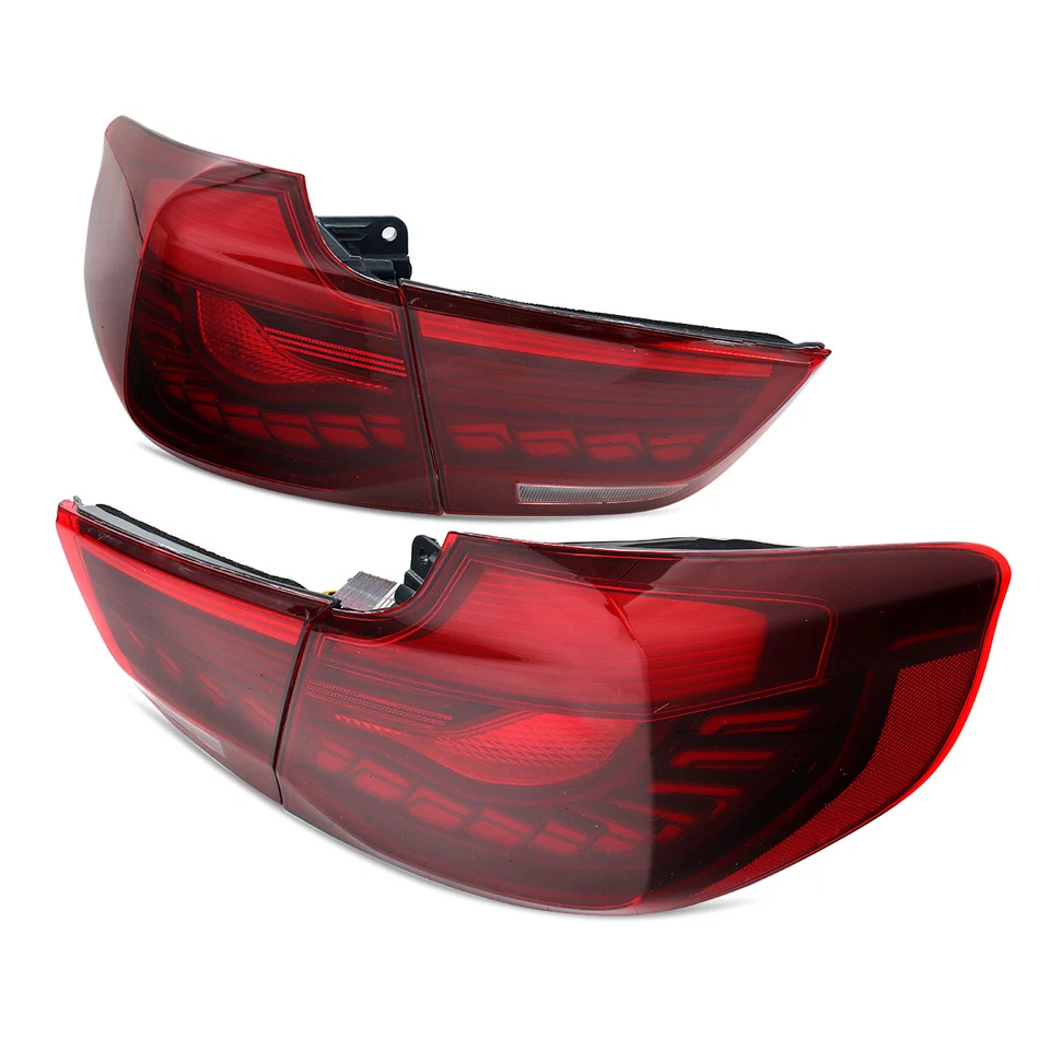 For BMW 3 Series GT F34 LED Red Lens Left + Right GTS Rear Tail Lights 2013-2019 — 第 4/4 张图片