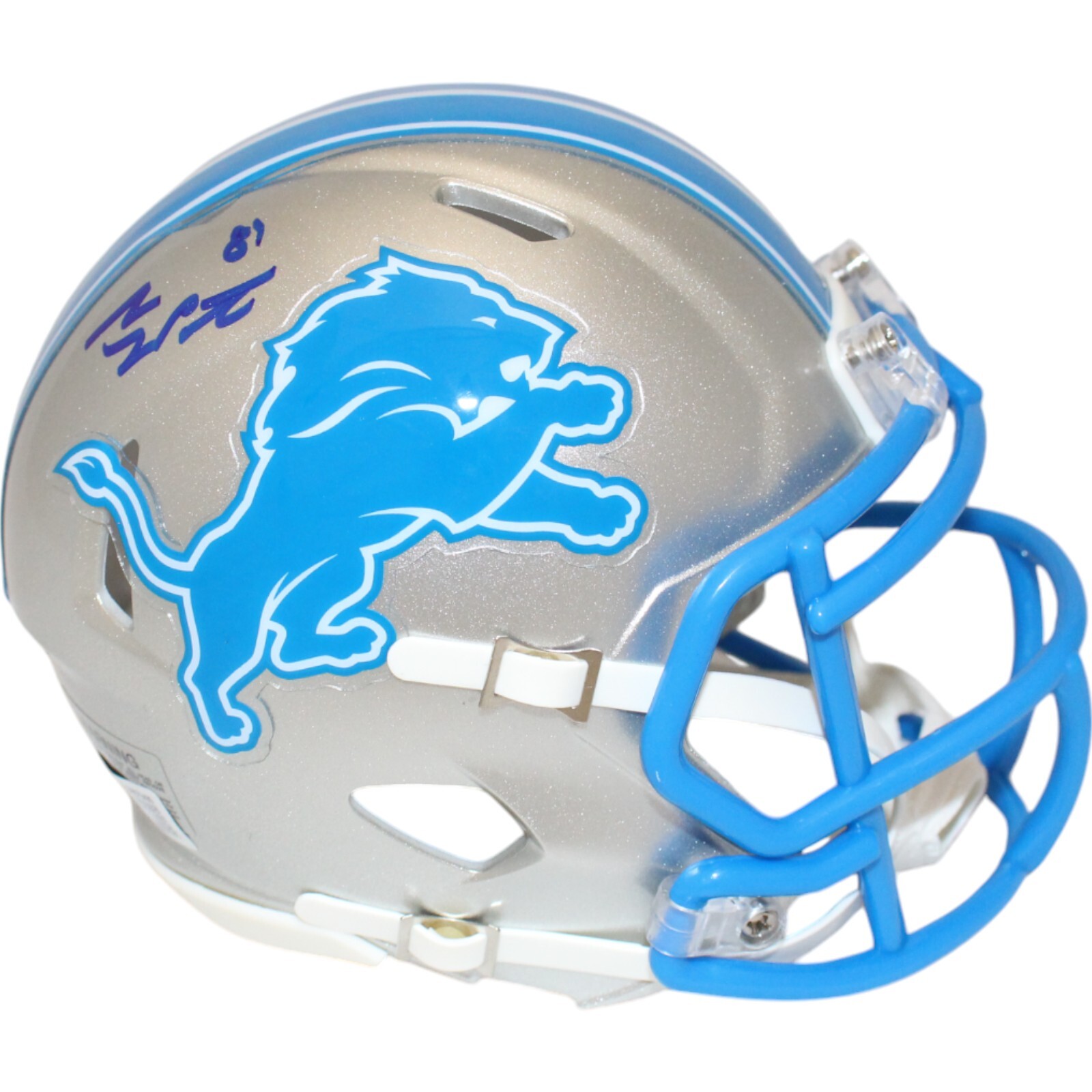 Sam Laporta Autographed Signed Detroit Lions 2024 Mini Helmet Beckett 