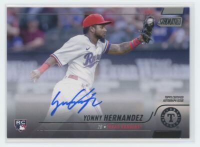 2022 Topps Stadium Club Autograph Yonny Hernandez RC Auto Texas