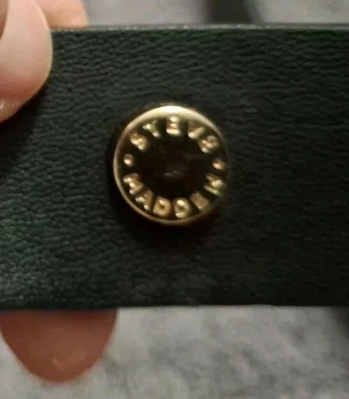 Steve Madden Women's Belt Black/Gold Logo Large - Image 3 of 4