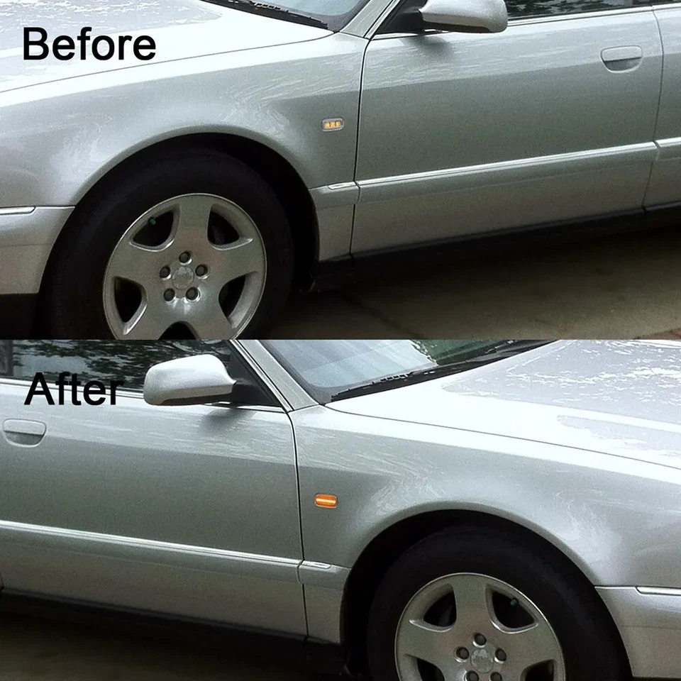 2x Sequential LED Side Marker Blinker Signal Light For Audi A6 A8 A2 A3 A4 TT 8N - Image 4 of 4