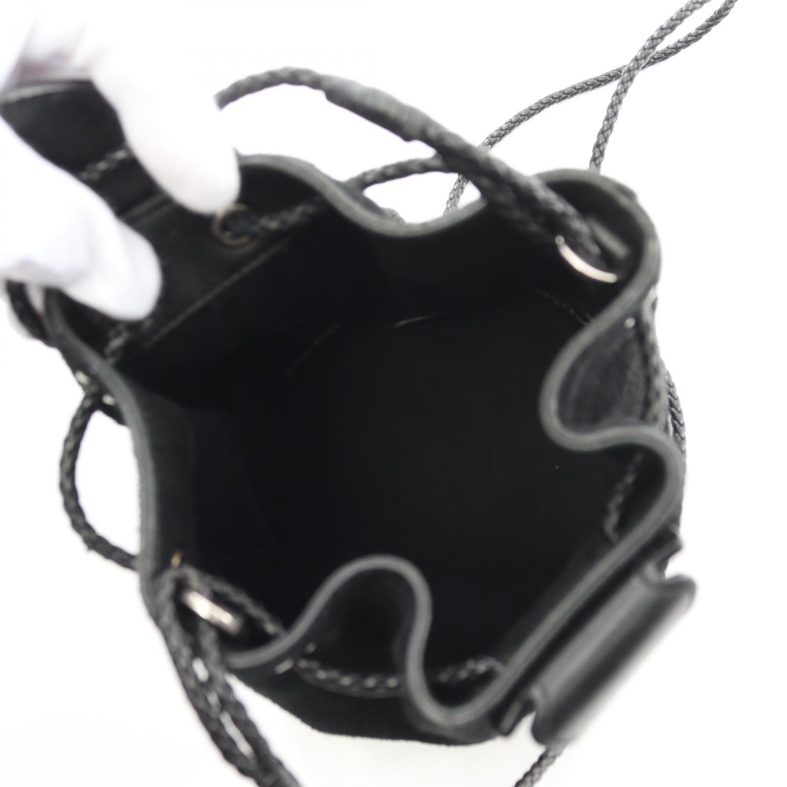 Borsa a tracolla SAINT LAURENT 519632 scamosciata nera usata donna SHW