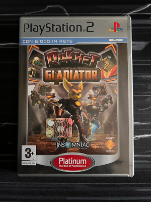 Ratchet Gladiator Platinum PS2 PlayStation 2 Video Game Sony 2005 PAL ITA