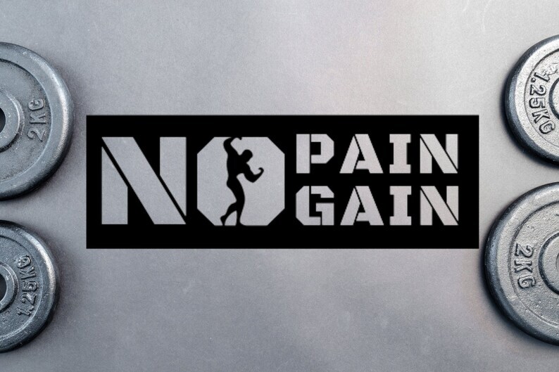 3D Metal Acrylic USA Gym Sign Wall Art Home Decor Silhouette Poster  -image